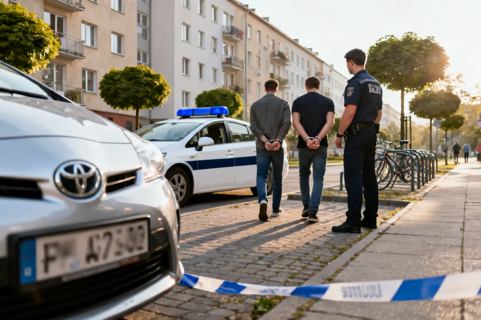 Poznań: zatrzymano dwóch mężczyzn i odzyskano skradzioną Toyotę Prius