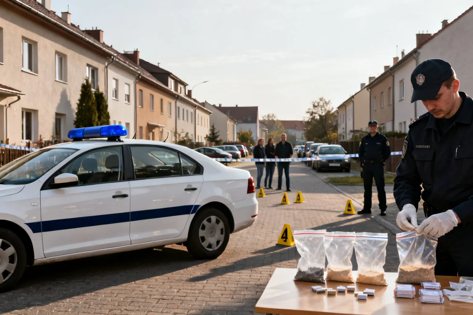Zatrzymania po włamaniu w Obornikach. Policja zabezpieczyła 847 gramów narkotyków