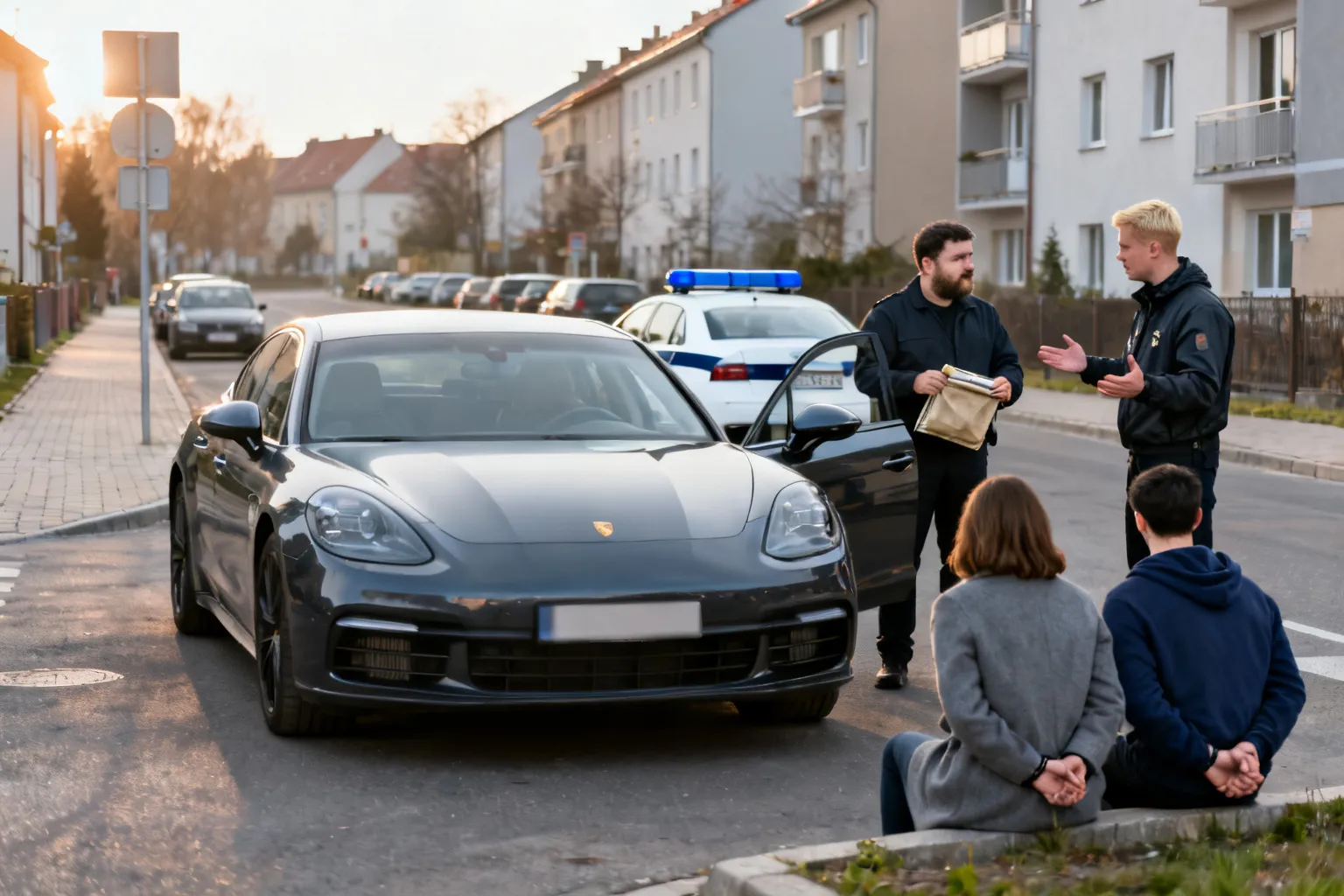 Odzyskano Porsche Panamera. Dwie osoby zatrzymane w powiecie międzychodzkim