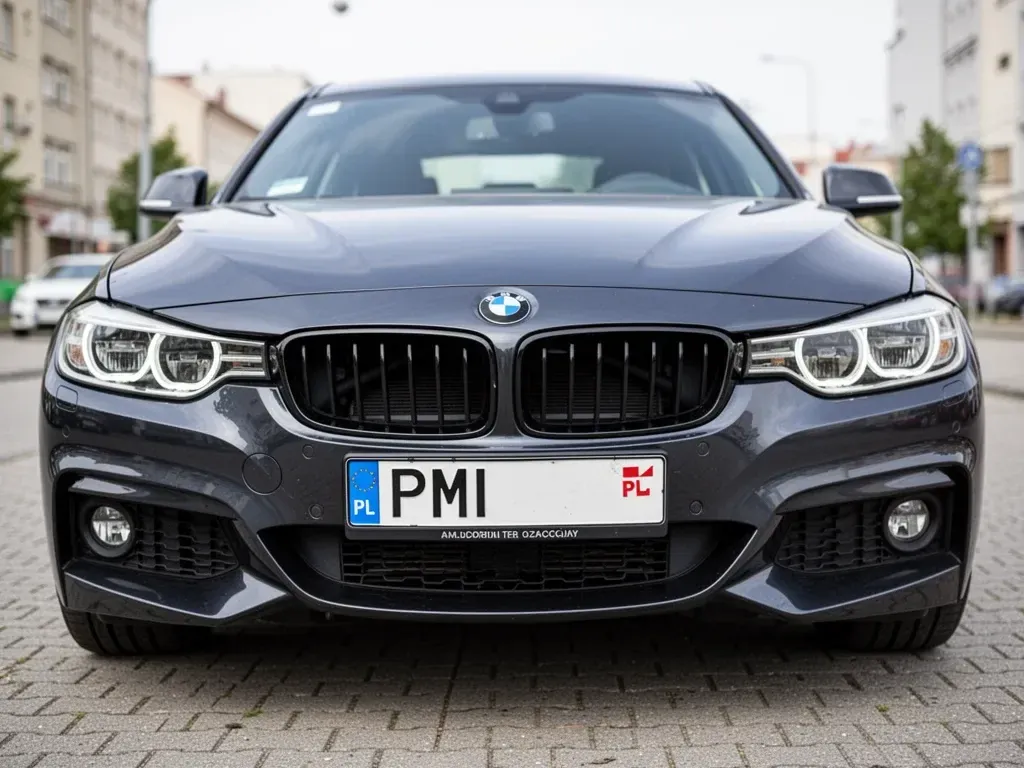 samochód marki BMW z rejestracją rozpoczynającą się na PMI