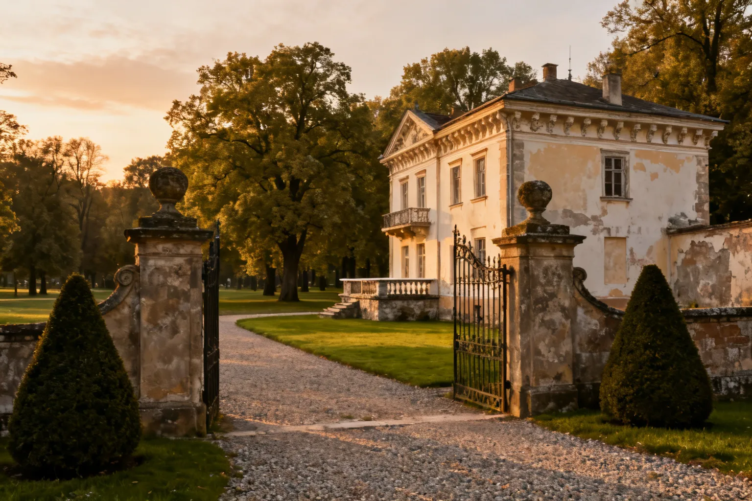 Pozostałości pałacu Kwileckich w Dobrojewie — opis i historia