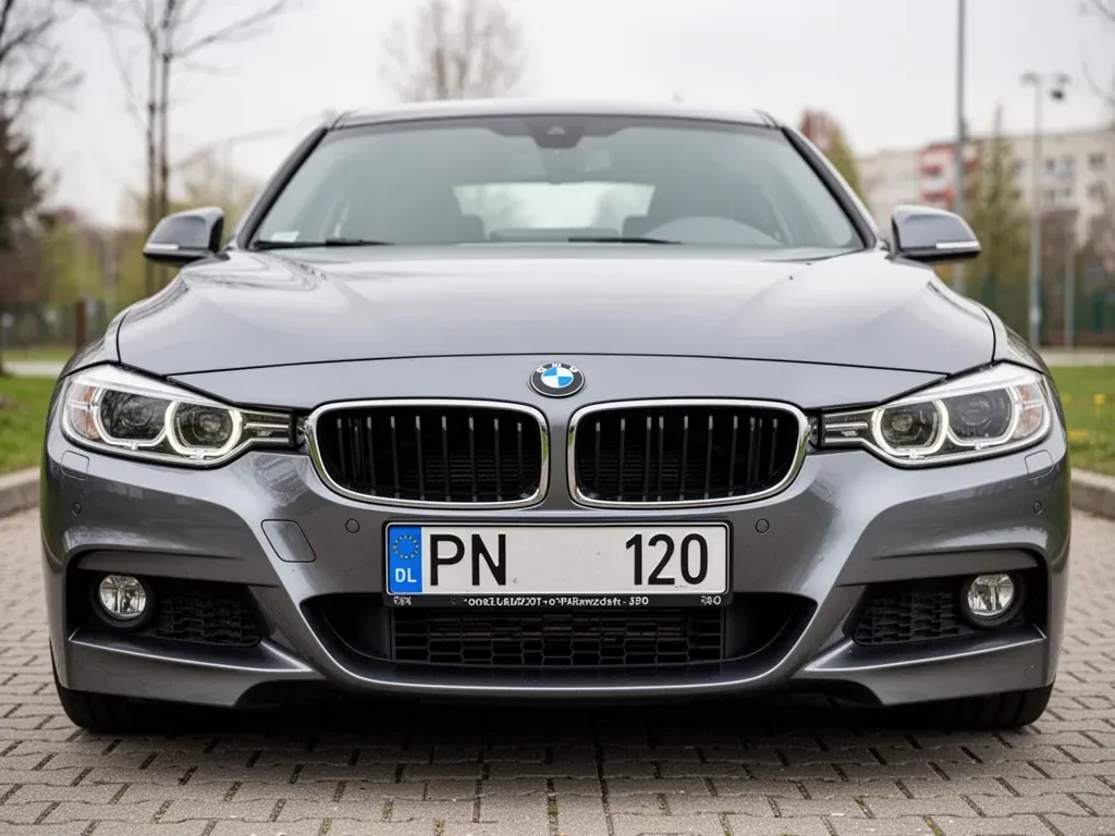 bmw z rejestracją rozpoczynającą się na litery PN