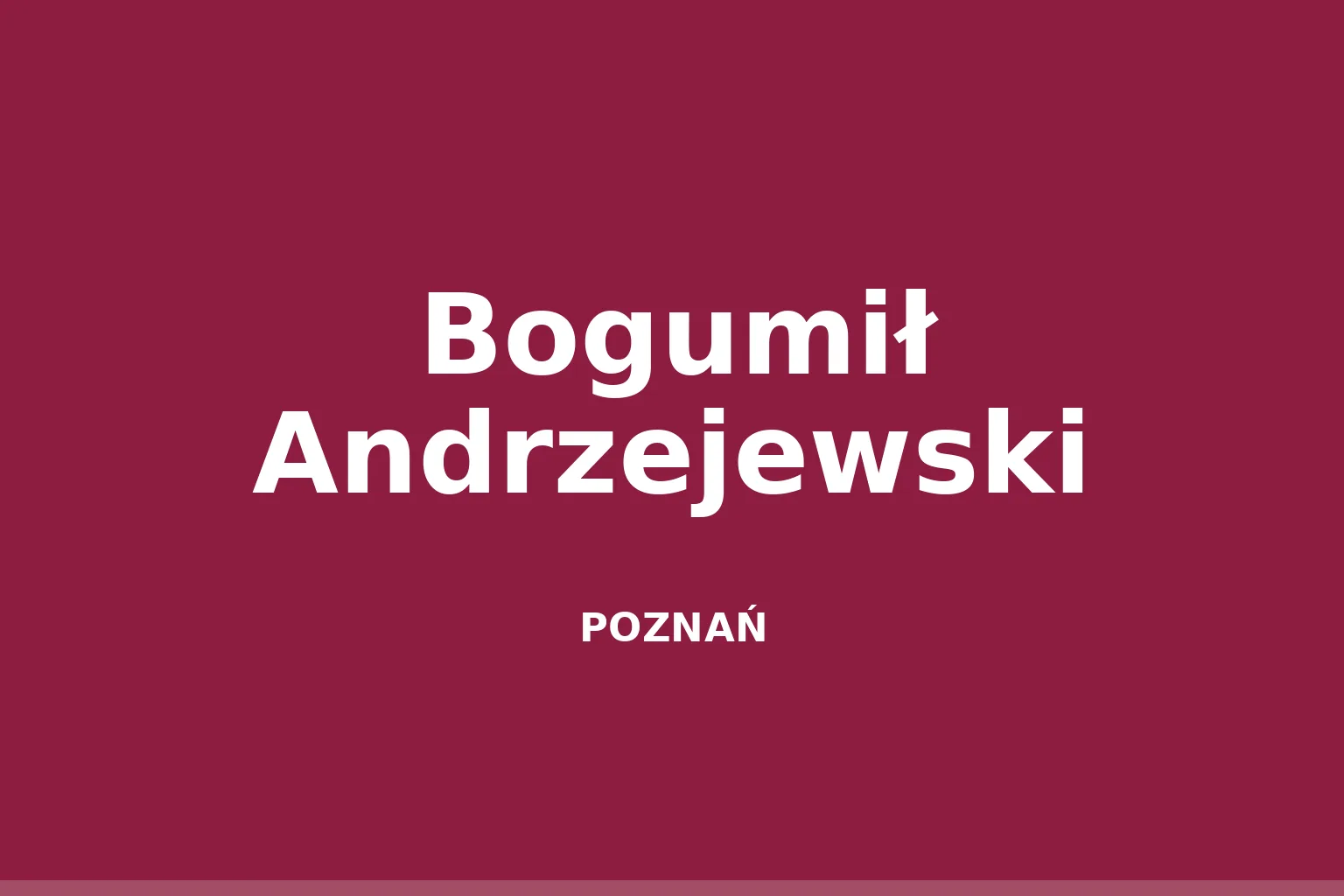 Bogumił Andrzejewski