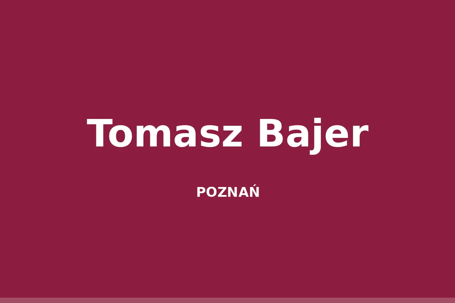 Tomasz Bajer (aktor)