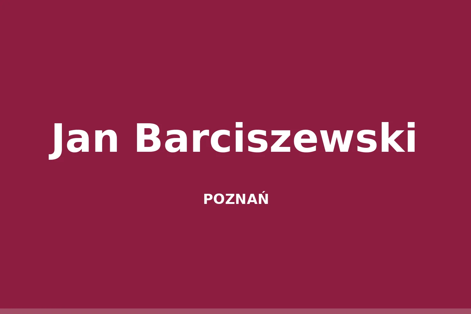 Jan Barciszewski