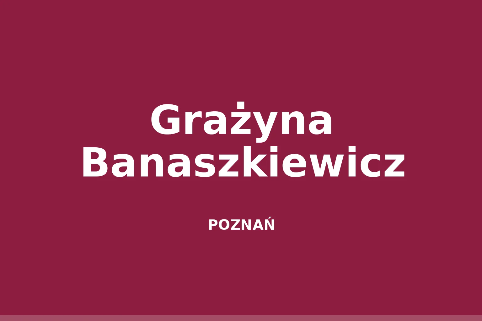 Grażyna Banaszkiewicz