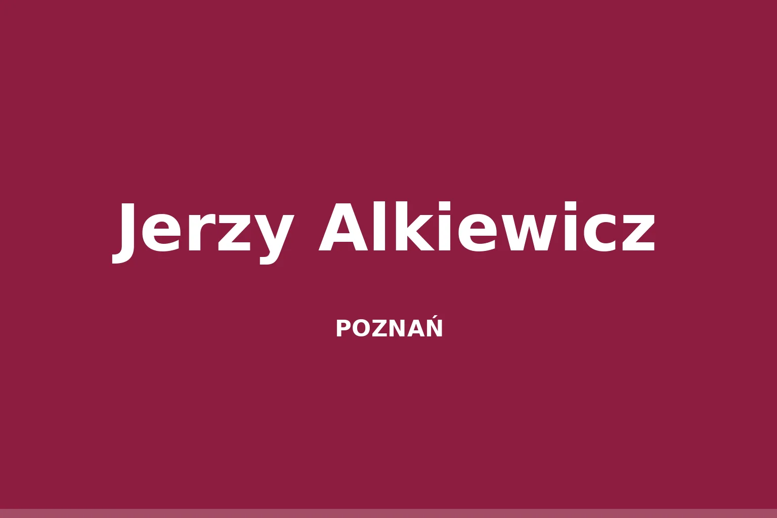 Jerzy Alkiewicz