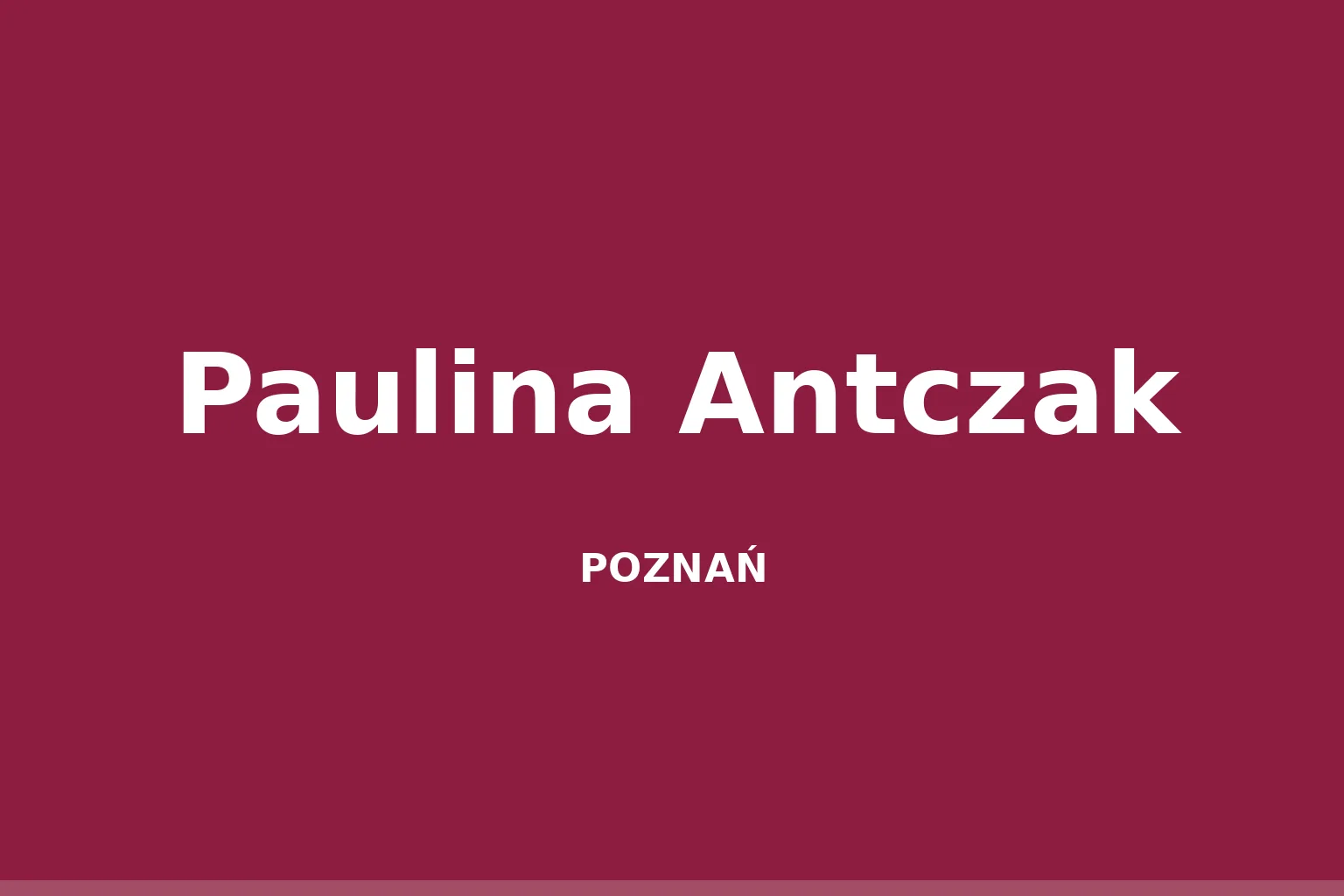 Paulina Antczak