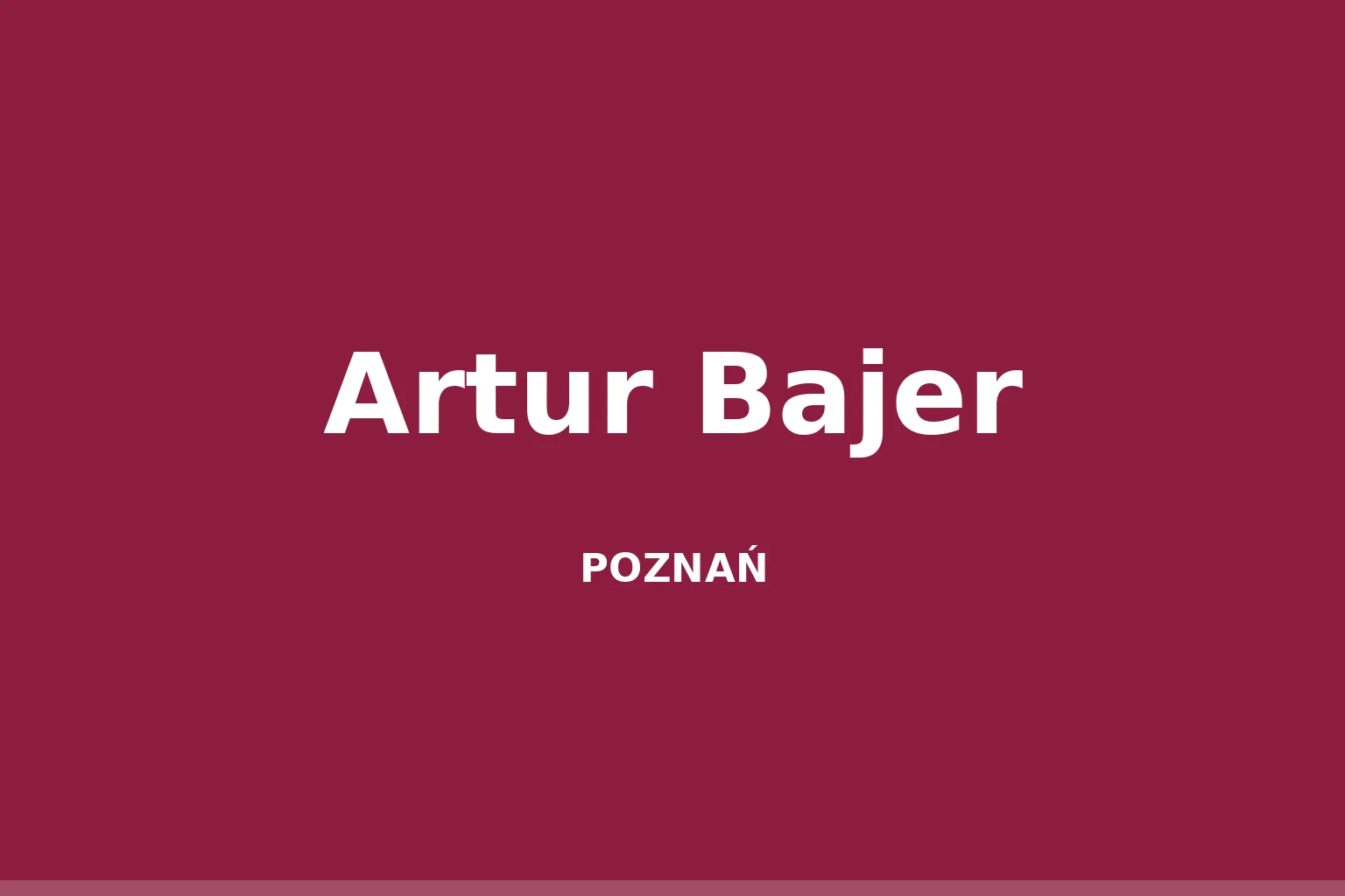 Artur Bajer