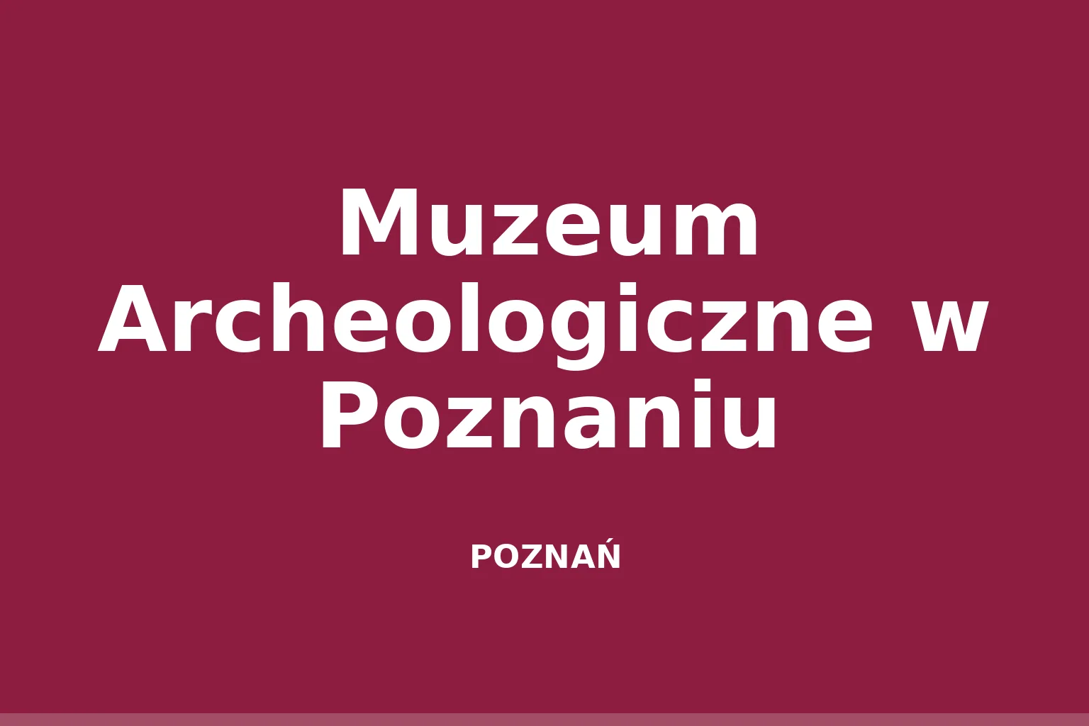 Muzeum Archeologiczne w Poznaniu