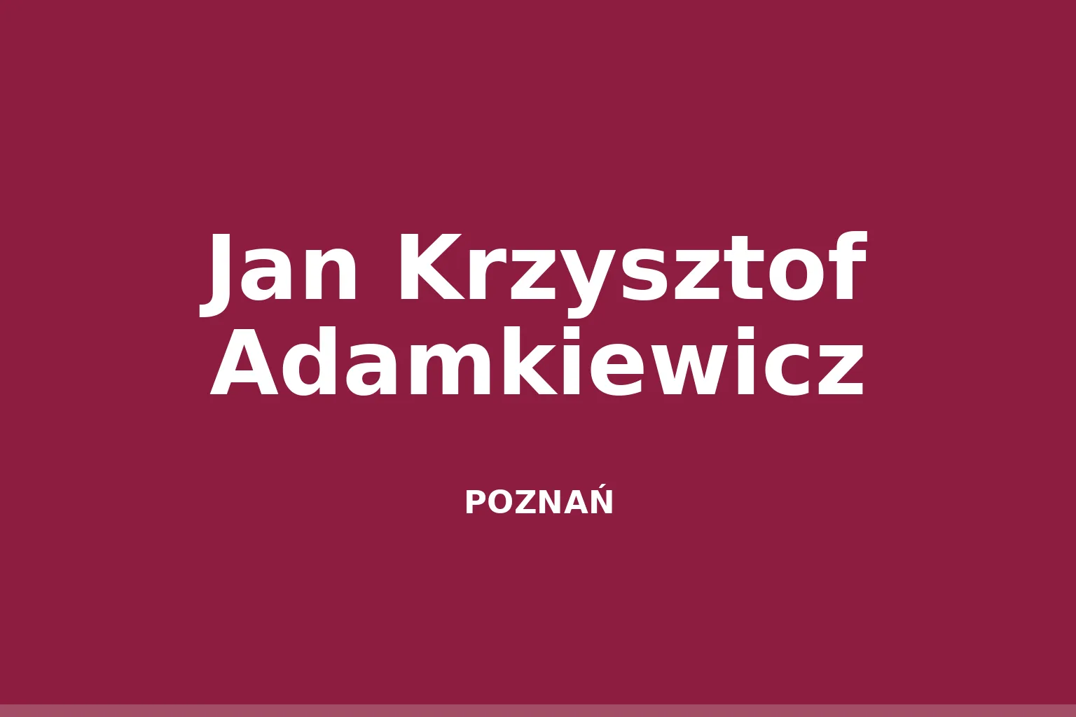 Jan Krzysztof Adamkiewicz