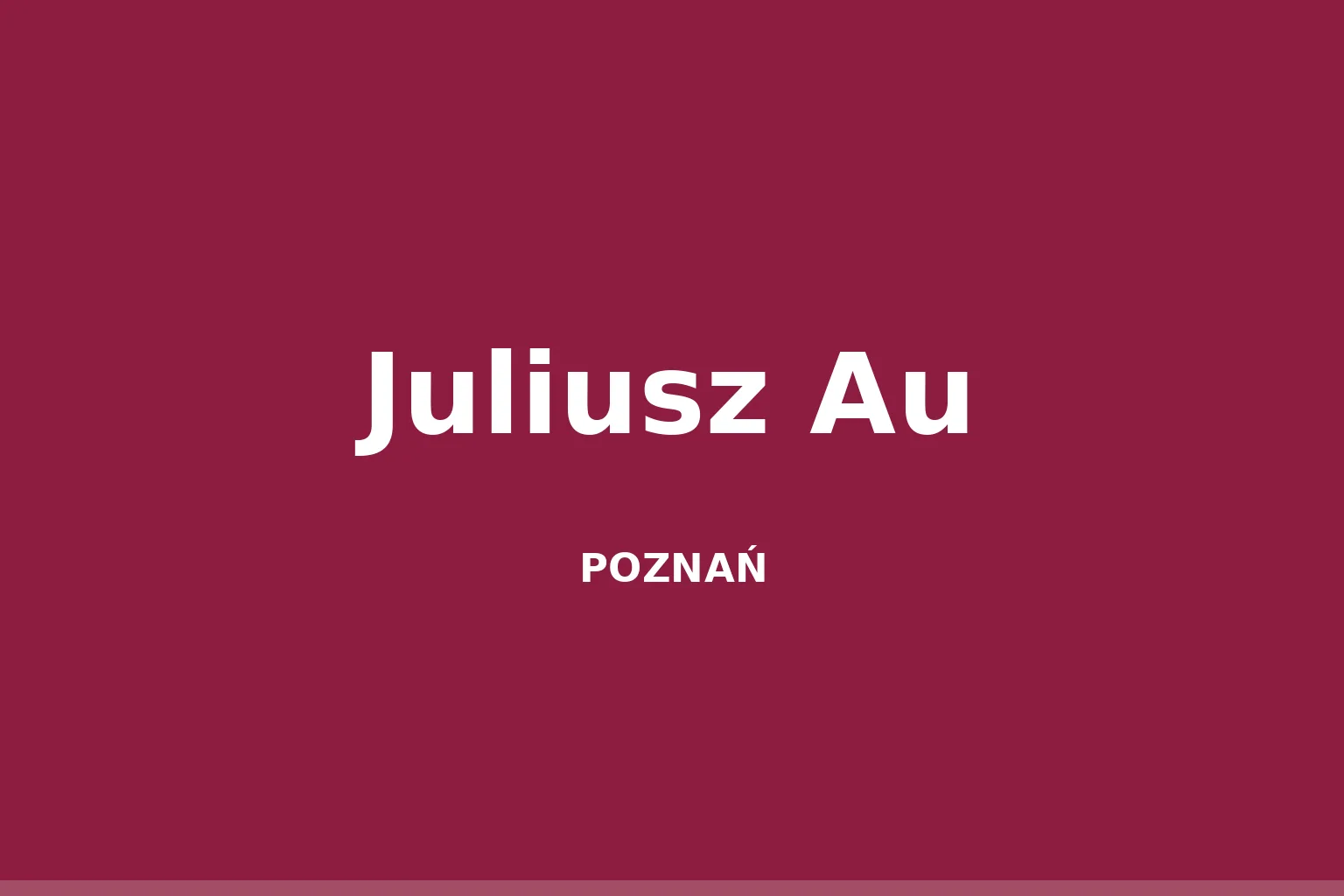 Juliusz Au